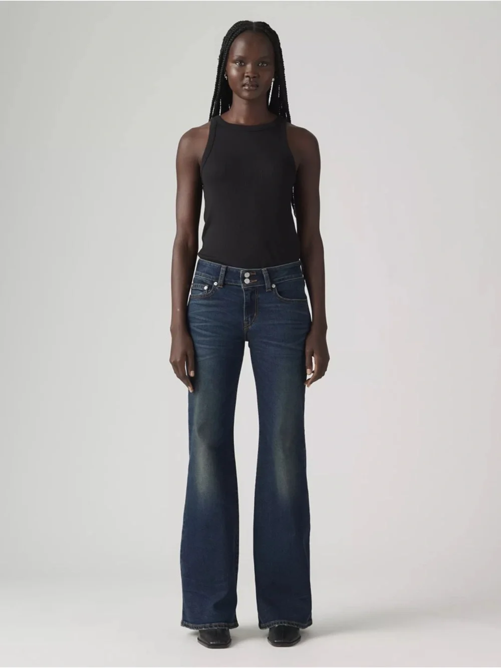 Levi's Superlow Flare Dark Jeans Dark Indigo - Picture 3 of 8